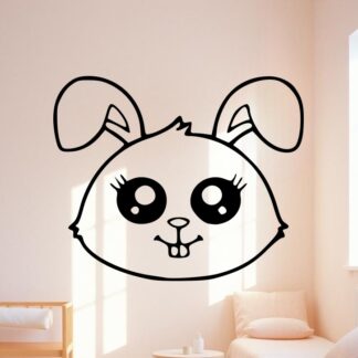 Sticker autocollant lapin kawaï