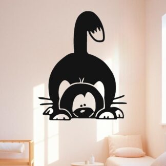 Sticker autocollant chat filou