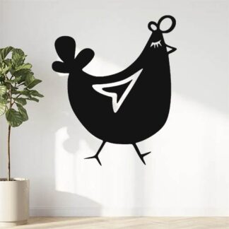 Sticker autocollant poulette
