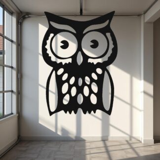 Sticker autocollant chouette hibou