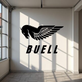 Sticker autocollant moto Buell logo gauche