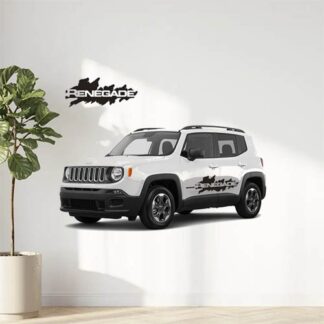Kit 2 stickers autocollants Jeep Renegade