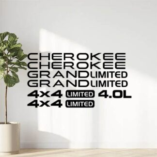 Kit stickers autocollants Jeep Cherokee FFBA