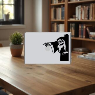 autocollant  Sticker MacBook sorciere blanche neige