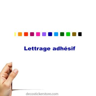 Sticker autocollant Lettrage