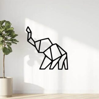 Sticker autocollant origami éléphant