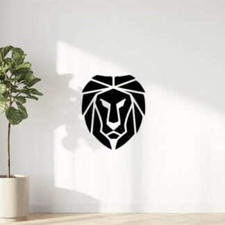 Sticker autocollant origami lion