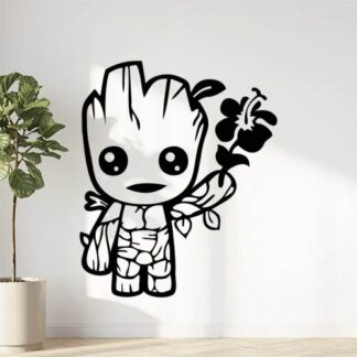 Autocollant sticker Groot hibiscus gardiens de la galaxie