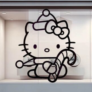 Sticker autocollant hello Kitty Noël