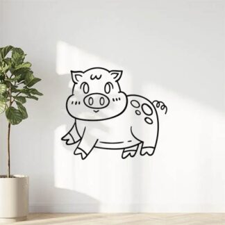 Sticker autocollant cochon 2