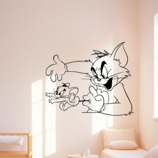 Sticker autocollant Tom et Jerry