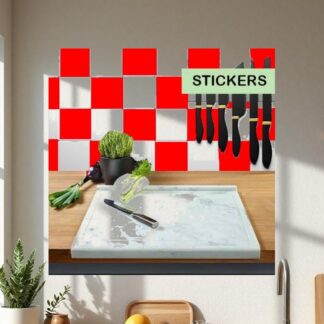 Stickers autocollants carrés pour carrelage
