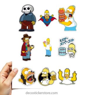 Gommettes planche 10x15cm Simpson 7FK72