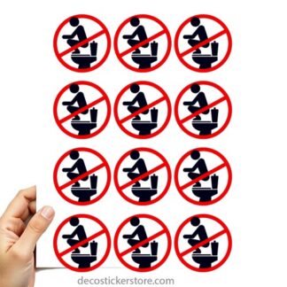 stickers wc lot de 12 7K01F