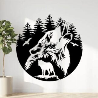 sticker autocollant loup chien animaux 4 81E9R