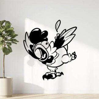 Sticker autocollant poulet coq