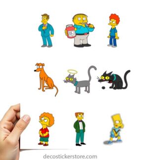 Gommettes planche 10x15cm Simpson 9IKGM