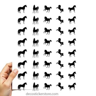 40 gommettes cheval 9UMZI