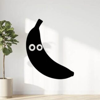 Sticker autocollant banane avec des yeux décoration decostickerstore - ADOSCM