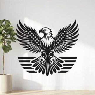 sticker autocollant aigle oiseau animaux américain 1 AFMOW