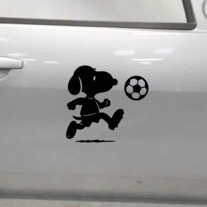 Sticker autocollant Snoopy footballeur décoration decostickerstore - AH7XNB