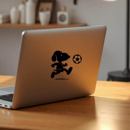 Sticker autocollant Snoopy footballeur décoration decostickerstore - AH7XNB
