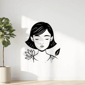 Sticker Autocollant lotus fleur AH87291