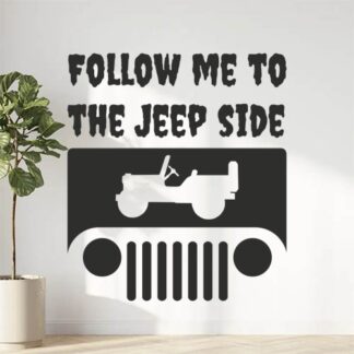 Sticker Autocollant  jeep follow me auto AM87355