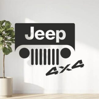 Sticker Autocollant  jeep 4x4 auto AM87356