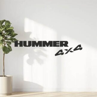 Sticker Autocollant  hummer 4x4 auto AM87367