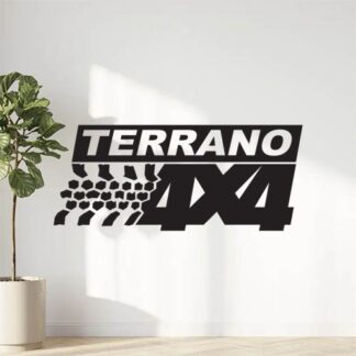Sticker Autocollant logo 4x4 terrano auto AM87387