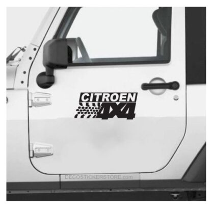 Sticker Autocollant logo 4x4 citroen auto AM87420