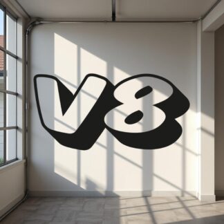 Sticker Autocollant v8 auto AM87489