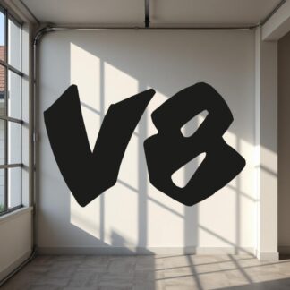 Sticker Autocollant v8 auto AM87491