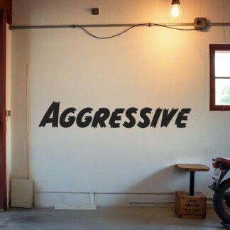 Sticker Autocollant aggressive auto AM87504