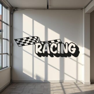 Sticker Autocollant racing auto AM87524