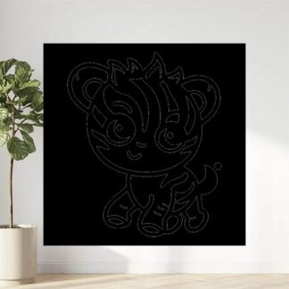 Sticker Autocollant zèbre équidé animaux  AN1A24