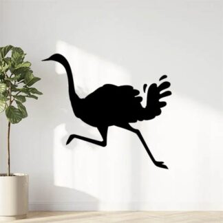 Sticker Autocollant oiseau autruche animaux  AN2446