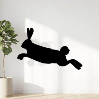 Sticker Autocollant lapin lievre chasse animaux  AN2459