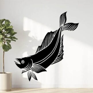 Sticker Autocollant poisson pêche animaux  AN554