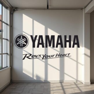 Sticker Autocollant  yamaha revs your heart  moto AN87294
