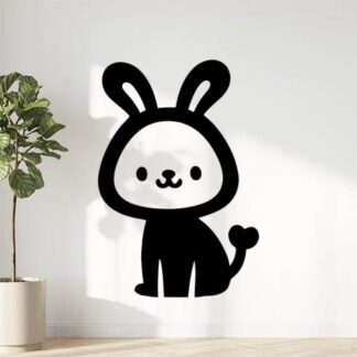 Sticker Autocollant lapin animaux  ANI1040