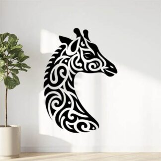 Sticker Autocollant girafe tribal animaux  ANI1046