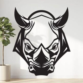 Sticker Autocollant rhinoceros animaux  ANI105