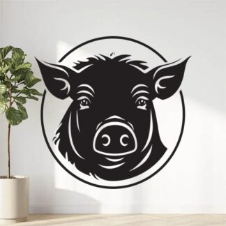 Sticker Autocollant cochon animaux  ANI117