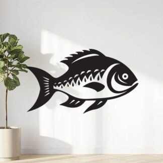 Sticker Autocollant poisson peche animaux  ANI126
