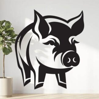 Sticker Autocollant cochon animaux  ANI133