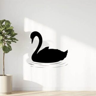 Sticker Autocollant oiseau cygne animaux  ANI18739