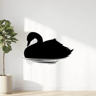 Sticker Autocollant oiseau cygne animaux  ANI18742