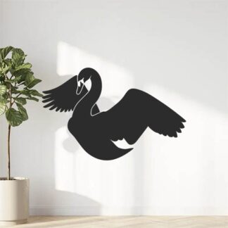 Sticker Autocollant oiseau cygne animaux  ANI18743